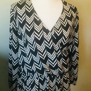 ANN TAYLOR FAUX WRAP BLOUSE - LP